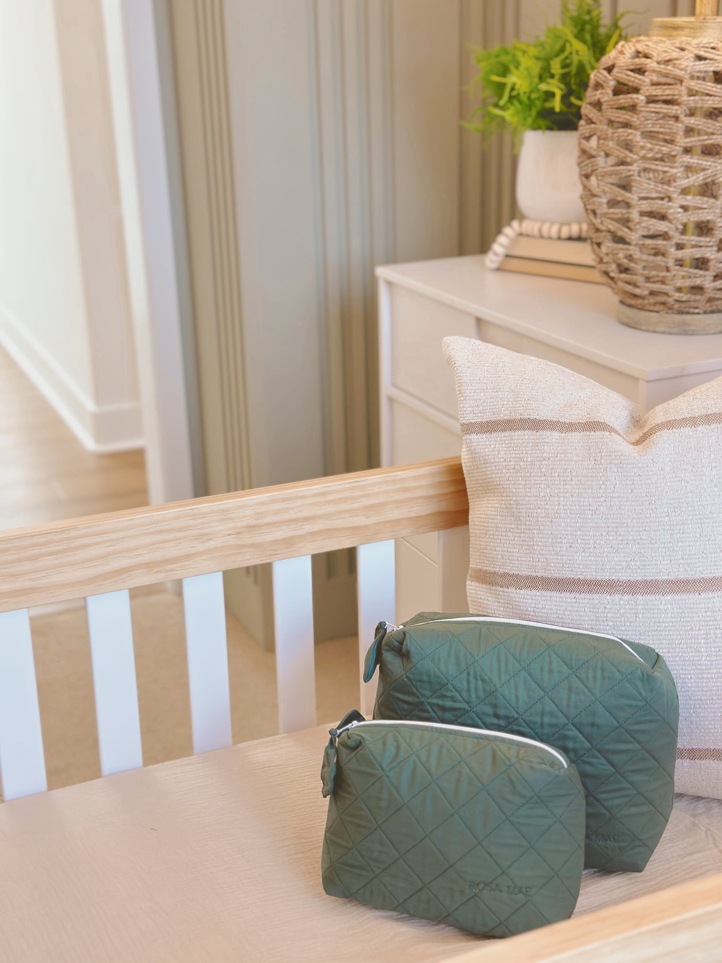 Bag Organizer in Olive Green