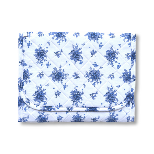 Diaper Clutch in New Blue Kiss