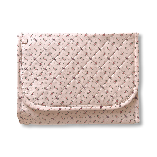 Diaper Clutch in Pastel Pink Bloom