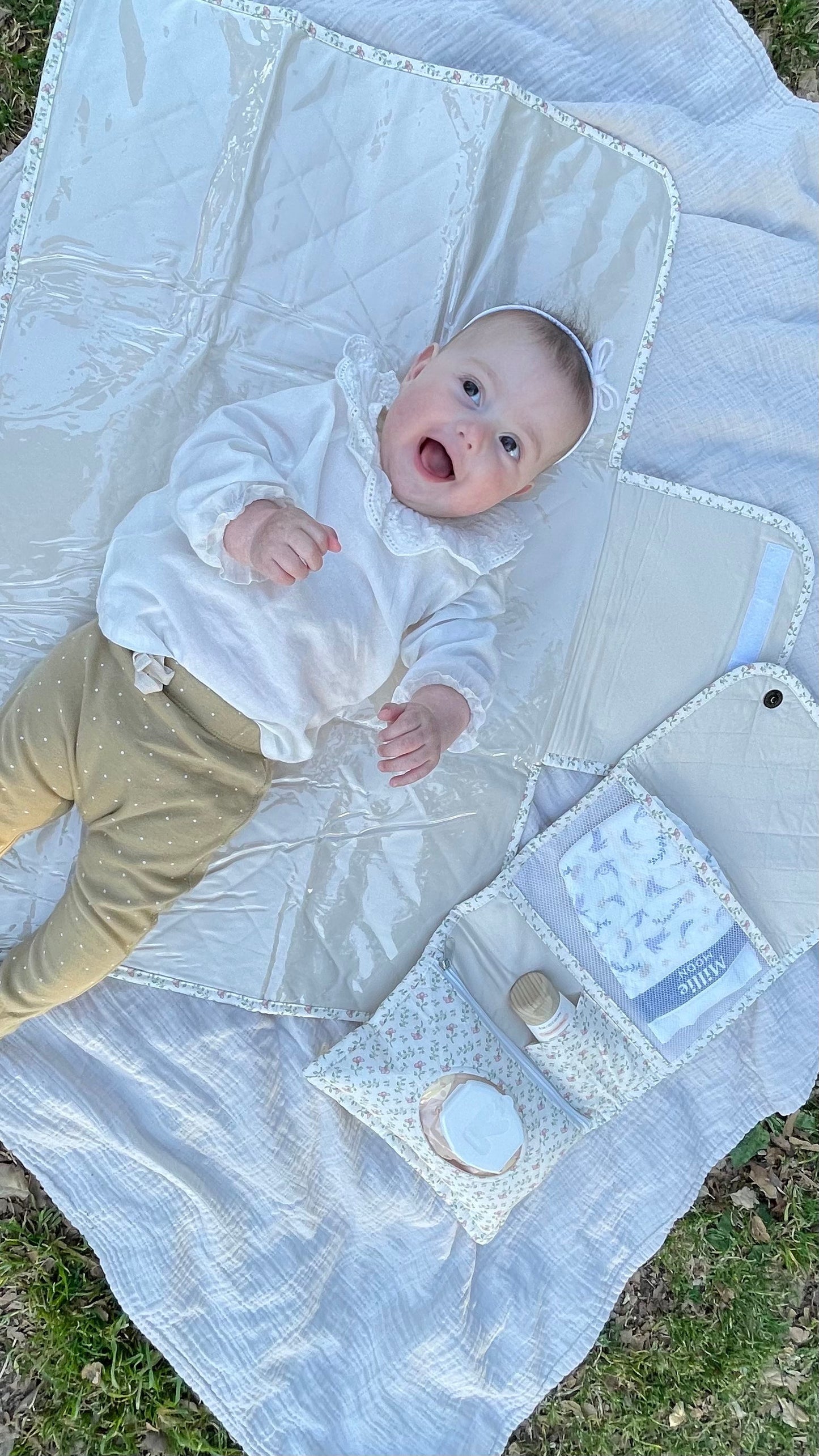 Changing Pad in Antique Blue