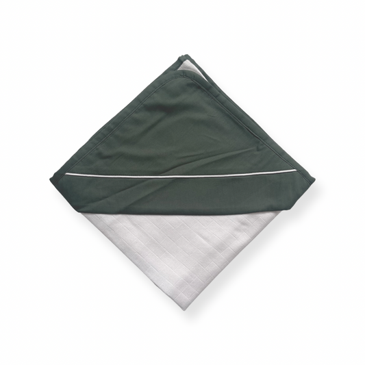 Muslin Hooded Towel in Olive Green