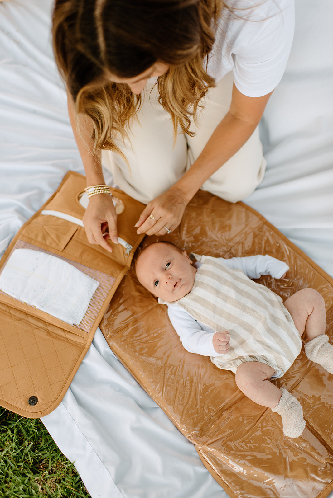 Diaper Clutch in Terracotta