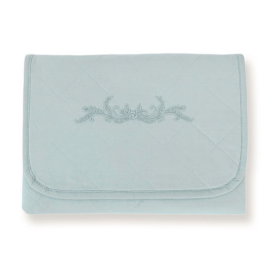 Embroidered Changing Pad in Sage