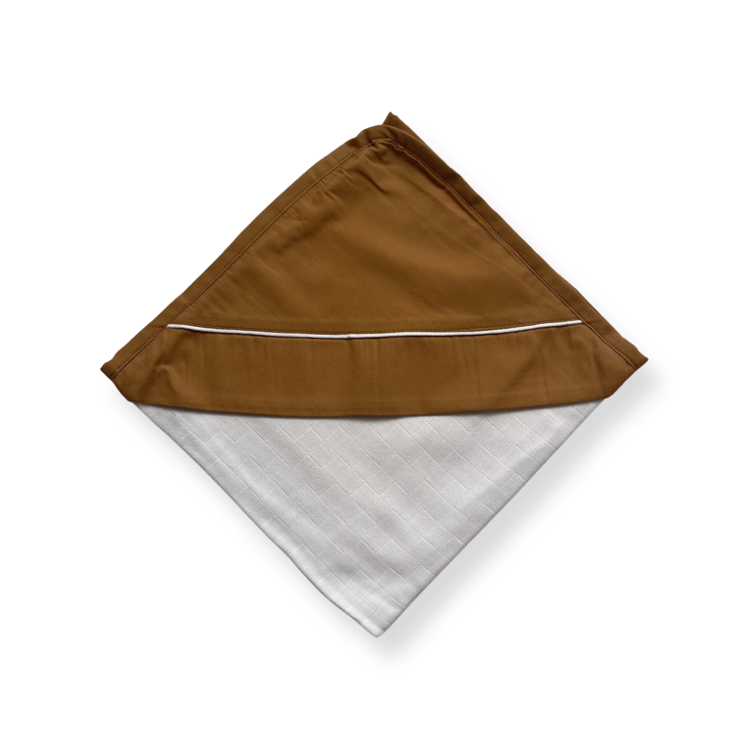 Muslin Hooded Towel in Mustard