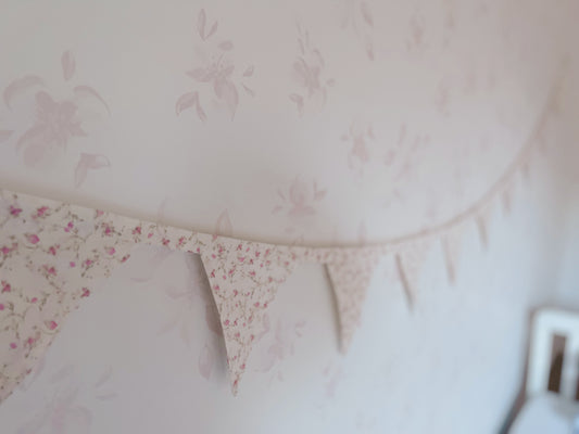 Nursery Flag Garland in Pink Dream